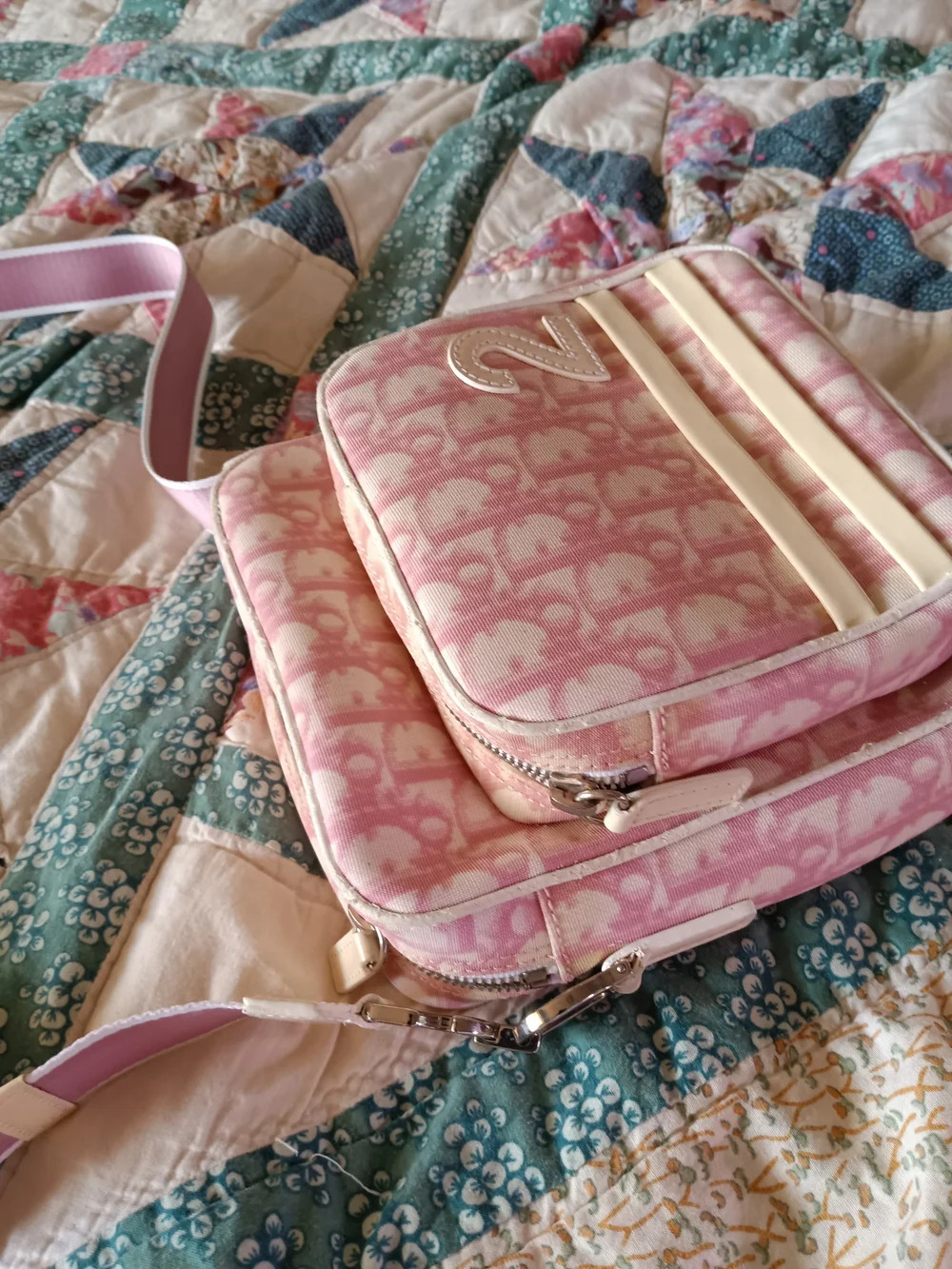 Dior Y2K Pink Diorissimo Girly Trotter Messenger Bag